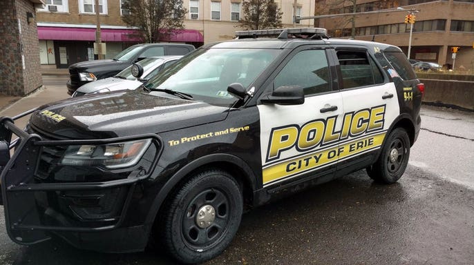 Erie police vehicle