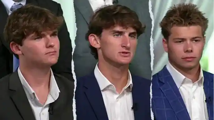 Morgan Seymour, left, Warren Hudson, center, and Jax Pitalo, right