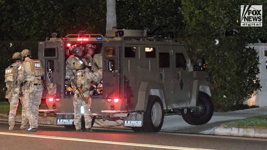 FBI raids a mansion in Beverly Hills