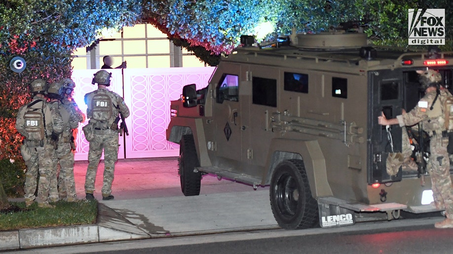 FBI raids a mansion in Beverly Hills