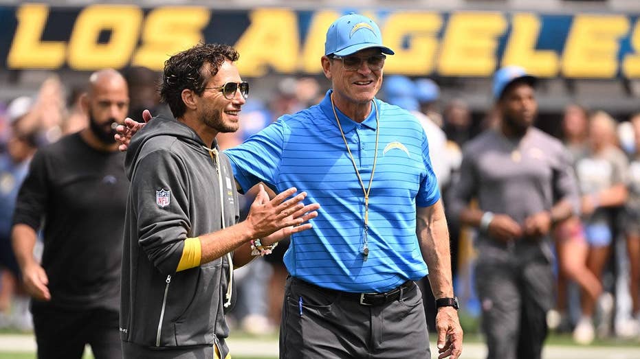 Chargers' Jim Harbaugh says he is 'very confident' in Mike McDaniel despite winless 0-6 season start