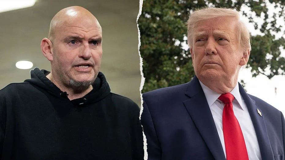 Trump says he’d ‘love’ to have Sen. John Fetterman as a Republican amid growing speculation