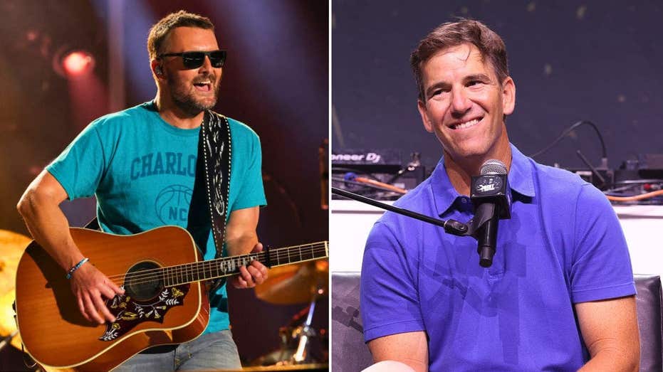 Eric Church spills Eli Manning's embarrassing fishing secret while out on the water with Randy Moss