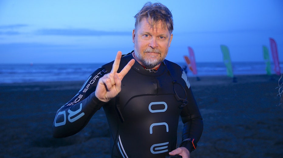 Veteran walked across four continents and just swam the English Channel to return home