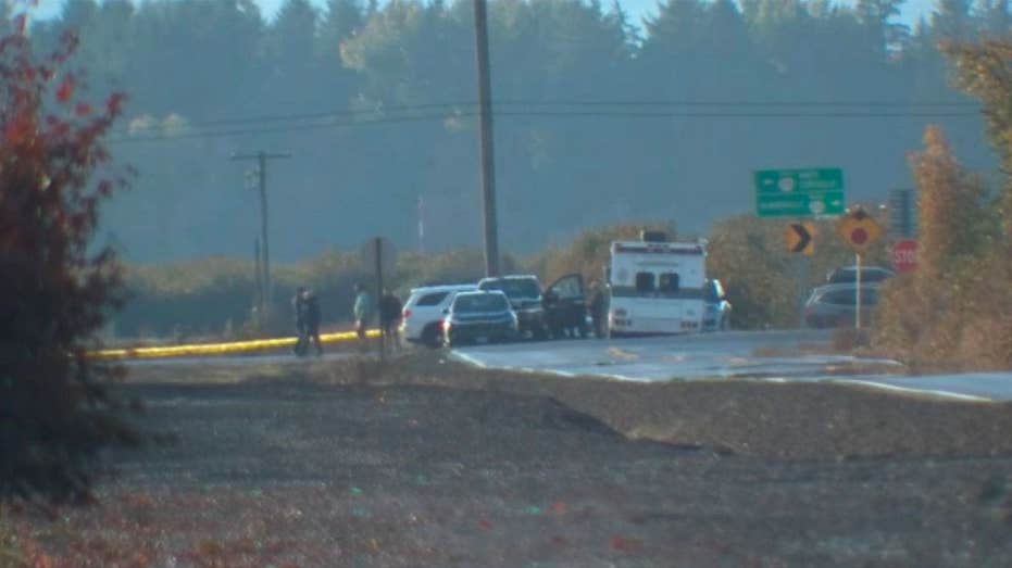 Two helicopters collide midair near Oregon airport with three people aboard, FAA confirms