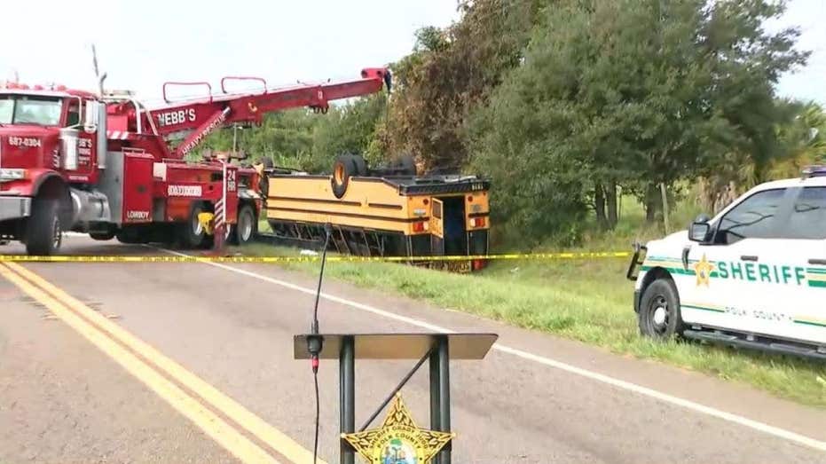 Florida student killed in rollover school bus crash