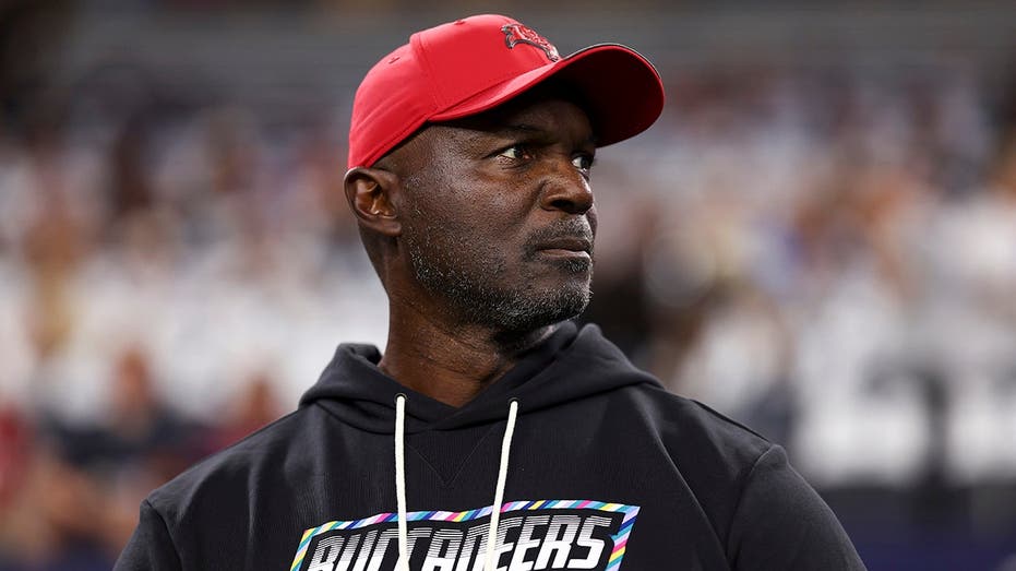 Buccaneers coach Todd Bowles suffers health scare after taking helmet to the stomach during celebration