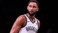 NEW YORK, NEW YORK - OCTOBER 16: Ben Simmons #10 of the Brooklyn Nets looks on during the fourth quarter of the preseason game against the Philadelphia 76ers at Barclays Center on October 16, 2023 in New York City. NOTE TO USER: User expressly acknowledges and agrees that, by downloading and or using this photograph, User is consenting to the terms and conditions of the Getty Images License Agreement. (Photo by Dustin Satloff/Getty Images)
