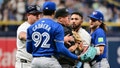Dugouts emptied for the second time in this young MLB season, and this time the culprits were the Tampa Bay Rays and Toronto Blue Jays. (Getty Images)