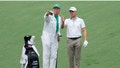 Apr 4, 2023; Augusta, Georgia, USA; Justin Thomas and his caddie, Jim "Bones" Mackay line up their shot on the no. 7 fairway during a practice round for The Masters golf tournament at Augusta National Golf Club. Mandatory Credit: Michael Madrid-USA TODAY Network