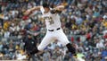 May 11, 2024; Pittsburgh, Pennsylvania, USA;  Pittsburgh Pirates starting pitcher Paul Skenes (30) delivers a pitch in his major league debut against the Chicago Cubs during the first inning at PNC Park. Mandatory Credit: Charles LeClaire-USA TODAY Sports
