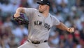 May 30, 2024; Anaheim, California, USA;  New York Yankees starting pitcher Carlos Rodon (55) delivers to the plate in the first inning against the Los Angeles Angels at Angel Stadium. Mandatory Credit: Jayne Kamin-Oncea-USA TODAY Sports - Fox News