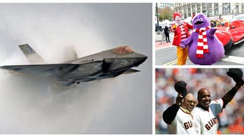 Touch 'Em All: A Surprise Fighter Jet Flyover, Grimace Saves The Mets & Barry Bonds Honors Willie Mays