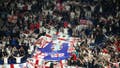 GELSENKIRCHEN, GERMANY - JUNE 16: A general view as the fans of England celebrate victory at full-time following the UEFA EURO 2024 group stage match between Serbia and England at Arena AufSchalke on June 16, 2024 in Gelsenkirchen, Germany.   (Photo by Matthias Hangst/Getty Images)