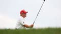 BEDMINSTER, NEW JERSEY - AUGUST 10: Former President Donald Trump hits his shot from the second tee during the pro-am prior to the LIV Golf Invitational - Bedminster at Trump National Golf Club on August 10, 2023 in Bedminster, New Jersey. (Photo by Mike Stobe/Getty Images) - Fox News