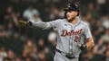 CHICAGO, ILLINOIS - AUGUST 26: Parker Meadows #22 of the Detroit Tigers celebrates after his home run in the seventh inning off Jared Shuster of the Chicago White Sox at Guaranteed Rate Field on August 26, 2024 in Chicago, Illinois. (Photo by Quinn Harris/Getty Images) - Fox News