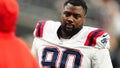 LAS VEGAS, NEVADA - OCTOBER 15: Christian Barmore #90 of the New England Patriots looks on during warmups before a game against the Las Vegas Raiders at Allegiant Stadium on October 15, 2023 in Las Vegas, Nevada. (Photo by Chris Unger/Getty Images) - Fox News