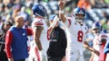 SEATTLE, WASHINGTON - OCTOBER 06: Daniel Jones #8 of the New York Giants looks on during the first half of a game against the Seattle Seahawks at Lumen Field on October 06, 2024 in Seattle, Washington. (Photo by Steph Chambers/Getty Images) - Fox News