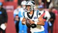 LANDOVER, MARYLAND - OCTOBER 20: Bryce Young #9 of the Carolina Panthers rolls out of the pocket against the Washington Commanders at Northwest Stadium on October 20, 2024 in Landover, Maryland. (Photo by G Fiume/Getty Images) - Fox News