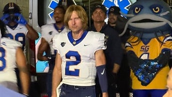 Glen Powell, AKA Chad Powers, Runs Onto Georgia's Field To A Chorus Of Boos As He Shoots A Hulu Series - Fox News