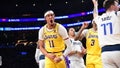 LOS ANGELES, CA - NOVEMBER 22: Jaxson Hayes #11 Of the Los Angeles Lakers celebrates during the game against the Dallas Mavericks on November 22, 2023 at Crypto.Com Arena in Los Angeles, California. NOTE TO USER: User expressly acknowledges and agrees that, by downloading and/or using this Photograph, user is consenting to the terms and conditions of the Getty Images License Agreement. Mandatory Copyright Notice: Copyright 2023 NBAE (Photo by Adam Pantozzi/NBAE via Getty Images) - Fox News
