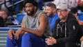 WILMINGTON, DE - OCTOBER 20: Joel Embiid #21 and Head Coach Nick Nurse of the Philadelphia 76ers look on during an open practice on October 20, 2024 at Chase Fieldhouse in Wilmington, Delaware. NOTE TO USER: User expressly acknowledges and agrees that, by downloading and/or using this Photograph, user is consenting to the terms and conditions of the Getty Images License Agreement. Mandatory Copyright Notice: Copyright 2024 NBAE (Photo byJesse D. Garrabranty/NBAE via Getty Images) - Fox News