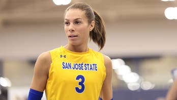 SJSU Teammates Celebrate Trans Volleyball Player Blaire Fleming After Win