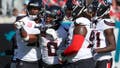 JACKSONVILLE, FLORIDA - DECEMBER 01: Azeez Al-Shaair #0 of the Houston Texans reacts during the second quarter of a game against the Jacksonville Jaguars at EverBank Stadium on December 01, 2024 in Jacksonville, Florida. (Photo by Mike Carlson/Getty Images) - Fox News