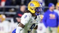 Pitt's Kevin Louis pulled off an incredible play by blocking a point-after attempt and then running it back on his own for a defensive conversion. (Getty Images) - Fox News