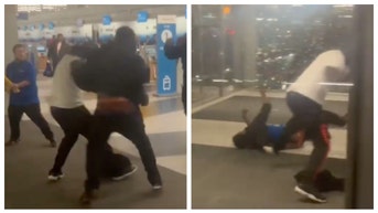 Wet Floor Signs Used As Weapons During Wild Three On One Brawl At Chicago O'Hare Airport - Fox News