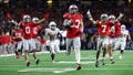 ARLINGTON, TEXAS - JANUARY 10: Jack Sawyer #33 of the Ohio State Buckeyes runs with the ball after recovering a fumble in the fourth quarter against the Texas Longhorns during the Goodyear Cotton Bowl at AT&amp;amp;T Stadium on January 10, 2025 in Arlington, Texas. (Photo by Alex Slitz/Getty Images) - Fox News