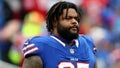 ORCHARD PARK, NEW YORK - JANUARY 12: Jordan Phillips #97 of the Buffalo Bills looks on during warm ups before the the AFC Wild Card Playoff game against the Denver Broncos at Highmark Stadium on January 12, 2025 in Orchard Park, New York. (Photo by Elsa/Getty Images) - Fox News
