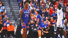 No. 1 Kansas holds off No. 11 Duke 75-72 in tense Vegas Showdown